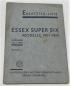 Preview: Ersatzteilkatalog / Ersatzteilliste für ESSEX SUPER SIX - Modelle 1927-1929 - Juli 1929