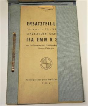 Ersatzteilkatalog IFA EMW R35 - 3 - 1953