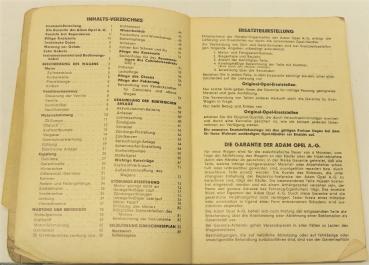 Betriebsanleitung / Handbuch OPEL 1,2 Ltr. - Juni 1933