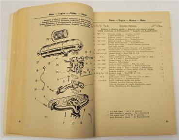 Ersatzteilkatalog / Ersatzteilliste SKODA 1201 - 1958