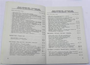 Ersatzteilkatalog / Ersatzteilliste SKODA 1202 - 1965-1966