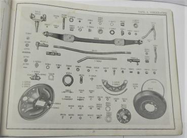 Ersatzteilkatalog / Ersatzteilliste HORCH 830 R - Kübelwagen - Reichswehr/Wehrmacht - ca. 1935