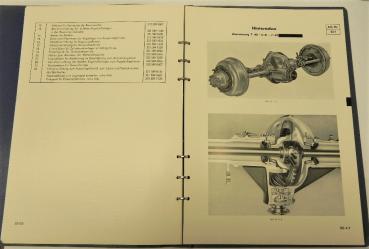 Werkstatt-Handbuch MERCEDES-BENZ  - LKW 321 und 322 mit Sechszylinder-Diesel-Motor OM 321 - Achsen und Räder - 1959