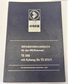 Reparaturhandbuch MZ TS 250 mit Anhang für TS 250/1 - 1977