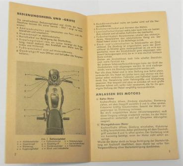 Betriebsanleitung / Handbuch - SACHS 175 - Modell 55 - 1955