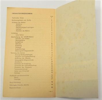 Betriebsanleitung / Handbuch - SACHS 175 - Modell 55 - 1955