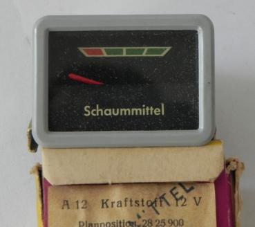 Tankanzeige für Schaummittel - eckig - 50 x 35 mm - 12V