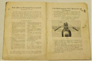 Betriebsanleitung / Handbuch - NSU Modell 201 TS - 1930