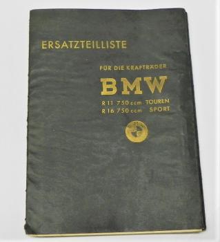 Ersatzteilkatalog BMW R11 und R16 - Ausgabe 1942