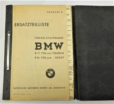 Ersatzteilkatalog BMW R11 und R16 - Ausgabe 1942