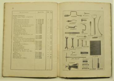 Ersatzteilkatalog / Ersatzteilliste für BMW 0,75L - 15 PS Kraftwagen (DA 2) - 1931