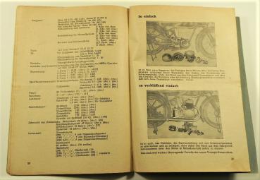 Betriebsanleitung / Handbuch - TRIUMPH B204, B204 E, B204 F, B254 und B350 - ca. 1937