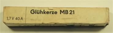 Glühkerze D (neue Bezeichnung MB 21) - 1,7V 40A - z.B. für Famulus luftgekühlt RS 14/30 und RS14/36 und T174