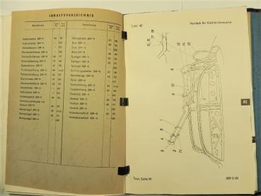 Ersatzteilkatalog / Ersatzteilliste für IFA F9 - Ausgabe 1954