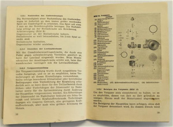 Betriebsanleitung / Handbuch - SIMSON Kleinroller KR 50 - Ausgabe 1961