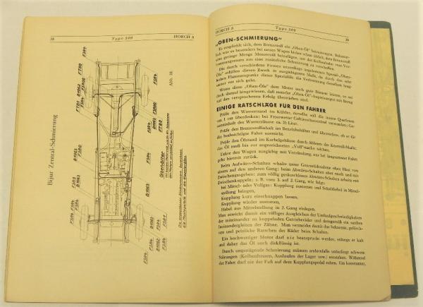 Bedienungsvorschriften / Betriebsanleitung HORCH 8 - Type 500 - Oktober 1930