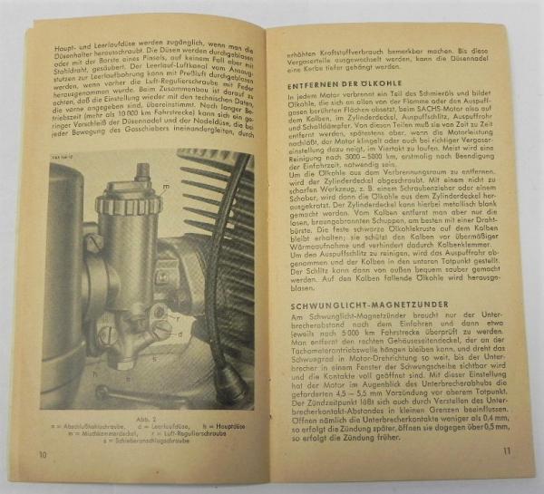 Betriebsanleitung / Handbuch - SACHS 175 - Modell 55 - 1955