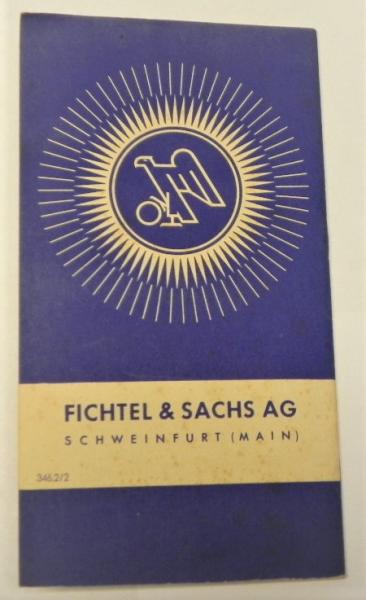 Betriebsanleitung / Handbuch - SACHS 175 - Modell 55 - 1955