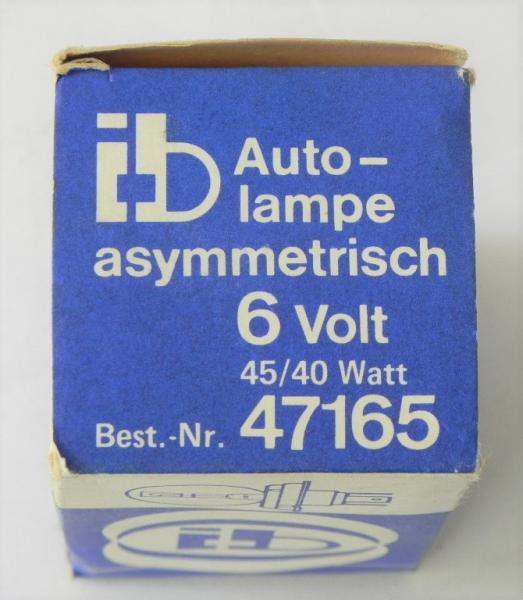 Glühlampe 6V 45/40W - asymmetrisch - Sockel P45t