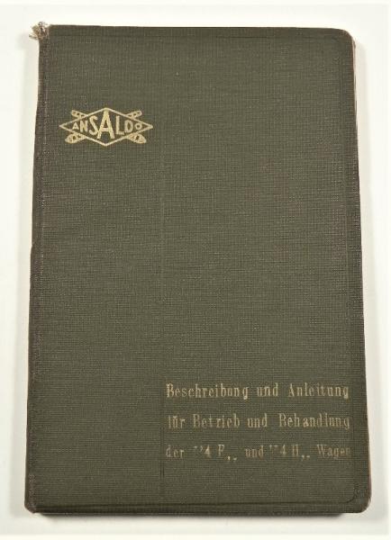 Betriebsanleitung / Handbuch ANSALDO 4 F und 4 H - Wagen - 1927